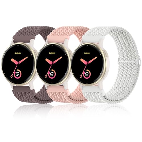 Conidido �ґg�o���h Garmin Vivoactive 5/Forerunner 55 �E�H�b�`�o���h 3�p�b�N 20mm �L�k���i�C�������[�v �\�t�g�X�|�[�c�o���h �N�C�b�N�����[�X���X�g�o���h �ʋC���S���X�g���b�v �j�����p