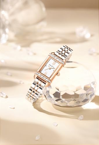 Image of Daniel Hechter Paris Louvre Collection Square Dial Watch for Women with Roman Indices and Stainless Steel Strap-DHW2006