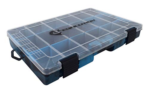 Evolution Outdoor 3600 Drift Series Fishing Tackle Tray Multi Pack Of 4 – Blue, Colored Tackle Box Organizer With Removable Compartments, 2 Latch Closure, Utility Box Storage #TOP2
