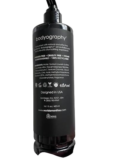 World Amenities Bodyography Pump Bottle 2 in 1 Conditioning Shampoo - Hair conditioner for All Hair Type