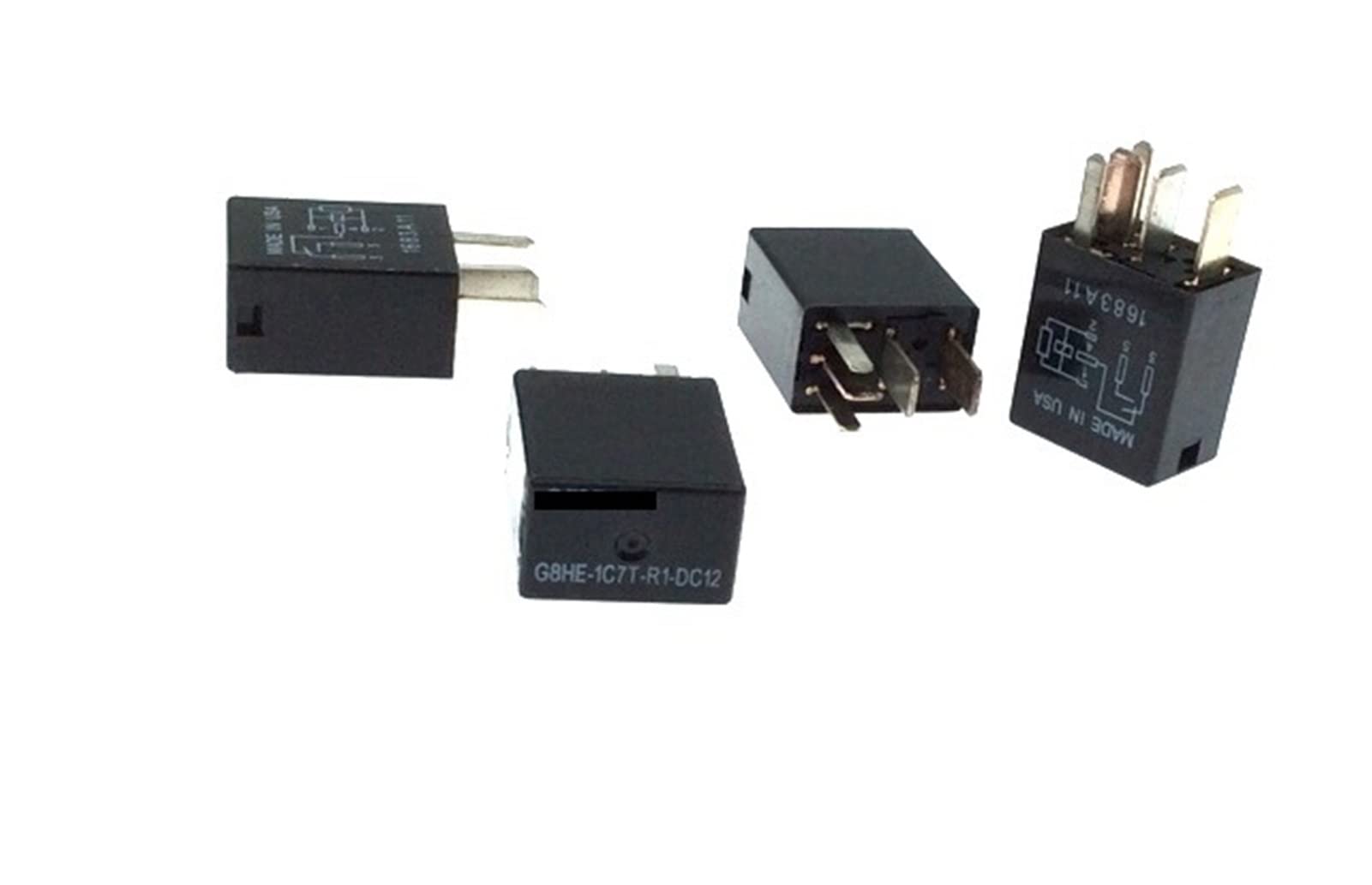 GJZIFGFWQ 4pcs Automotive car Relay G8HE-1C7T-R1-DC12