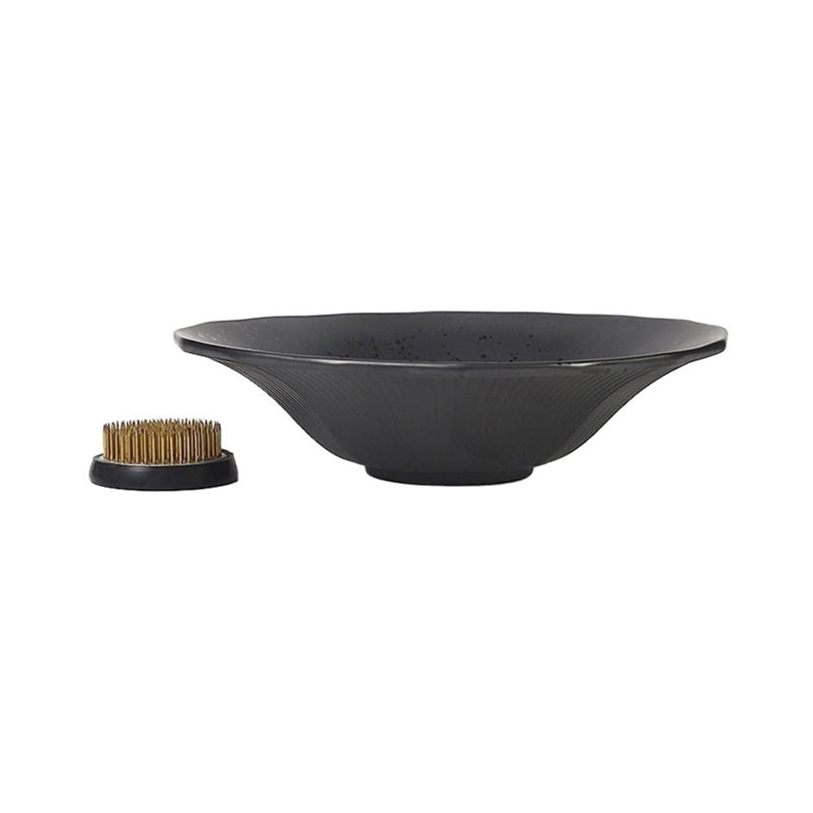 K5C7S3W9D6 plant dish saucer Ceramic Flower-arranging Saucer with Flower Frog for Home Decor Drip Tray