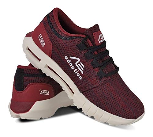 Tênis Masculino Caminhada Super Leve Academia Ax900 Vermelho Cor:Vermelho escuro;Tamanho:45;