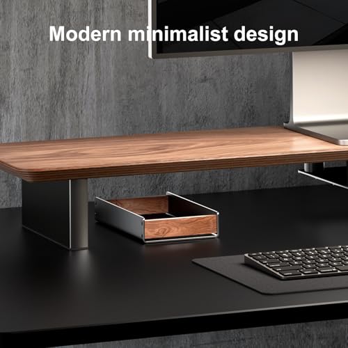 Image of UPERGO Desk Tray Organizer Drawer for Home Office, Walnut Desk Organizer Tray for Keys, Pen, Watch