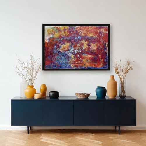 Impression sur toile Claude Monet haute définition avec cadre suspendu - 5