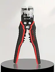 Ferramenta de crimpagem automática 3 em 1 – Alicate de corte de cabo autoajustável para AWG 10-24, ferramenta de crimpagem elétrica resistente para fios RJ45/rede/coaxiais