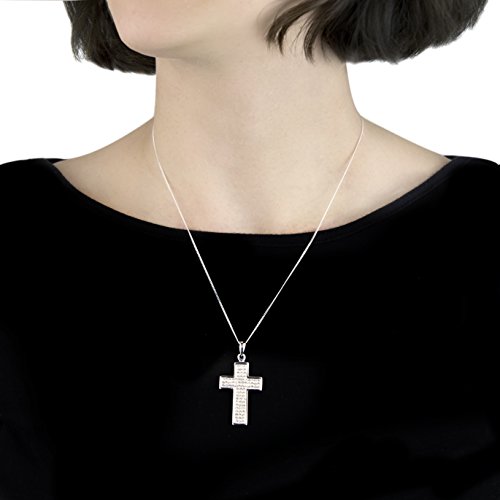 Colgante de plata ley 925 Tuscany Silver y cristal tallado accesorio exclusivo mujer 5