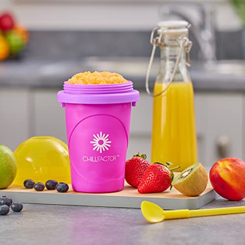ChillFactor 07954 Passion Fruit Party – wiederverwendbarer, selbstgemachter Quetschbecher, Slushy-Maker, Küchenspielzeug, Pink – Bild 5