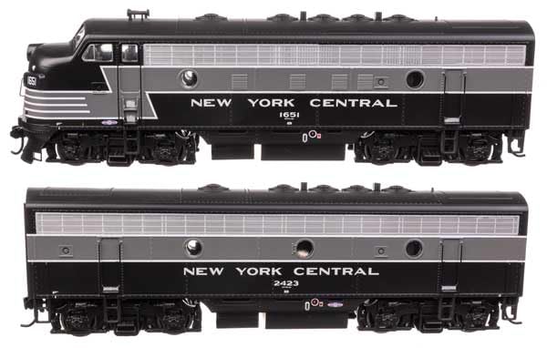 Walthers Mainline 910-11411 HO Scale EMD F7 A-B Set - Standard DC - New York Central #1651/2423