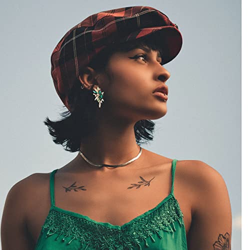 Vintage Rhinestone Statement Earrings Retro Big Cluster Crystal Drop Dangle Earrings for Women3