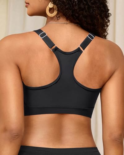 Tempt Me Women Sports Bra Bikini Tops Racerback Bathing Suits Top Padded Swim Tops Only2