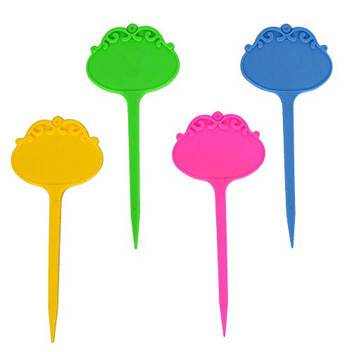 12 Marker Bunte Etiketten/Garten Kunststoff wiederverwendbar Etiketten Cover