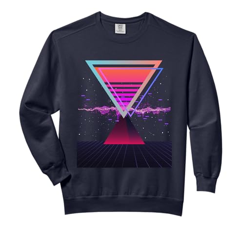 Retrowave Synthwave Vaporwave Sunset 70s 80s 90s Aesthetic Comfort Colors Adult Sweatshirt