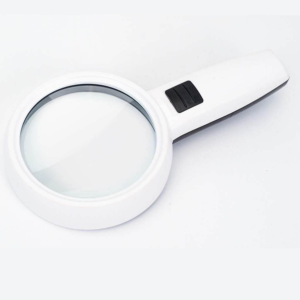 Lupa de mano con luz LED, aumento de 30x para lectura y visualización detallada, ideal para inspección cercana y pasatiempos
