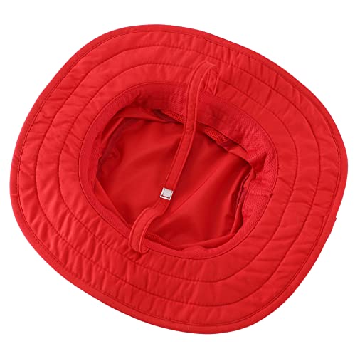 Connectyle Kids Upf 50+ Bucket Sun Hat Uv Sun Protection Hats Wide Brim Summer Beach Hat Red thumb #5