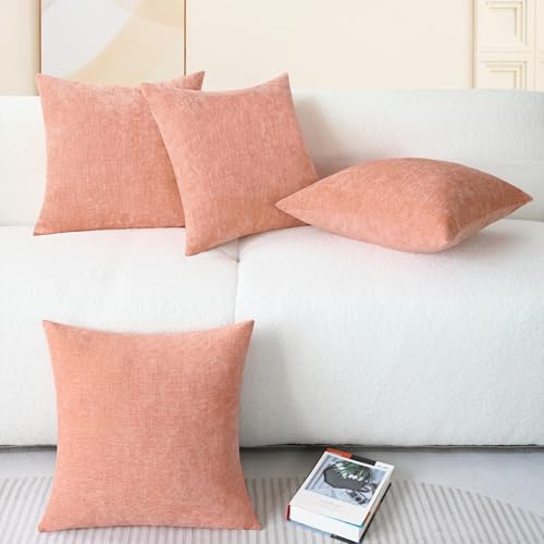 image for CaliTime Throw Pillow Covers Decorative 18 X 18 Inches Pack of 4 Cozy 