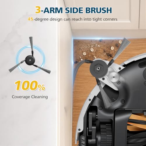 Image of Replacement Accessories for Mova V50 Ultra, for Dreame X50 Ultra / L50 Ultra / L40s Ultra / Matrix10, with 2*Main Roller Brush, 6*Side Brushes, 4*HEPA Filters, 6*Dust Bags, 6*Mop Pads