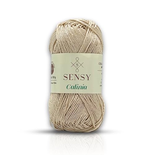 Sensy Calinia Yarn,%100 Mercerized Giza Cotton Yarn, Amigurumi Yarn, 134