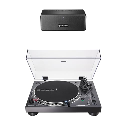 Audio-Technica ATLP120XBTUSB P2 Turntable Speaker Pack, Black - Les Beatles, Paul McCartney, John Lennon, RIngo Starr, George Harrison Audio-Technica ATLP120XBTUSB P2 Turntable Speaker Pack, Black