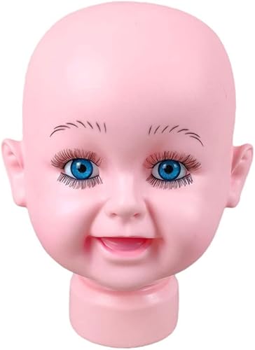 Peluca de cabeza de maniquí para bebé, sombreros, exhibición, soporte, modelo, cabeza de maniquí.