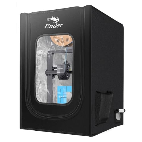 Creality Caja de impresora 3D con interfaz de ventilación (kit de escape no incluido), Funda protectora para Ender 3/3 Pro / 3 V2 / 3 V3 SE / 3V3 KE / 3V2 Neo/ 5 Pro / CR10 SE / K1 Max, 55x65x75cm