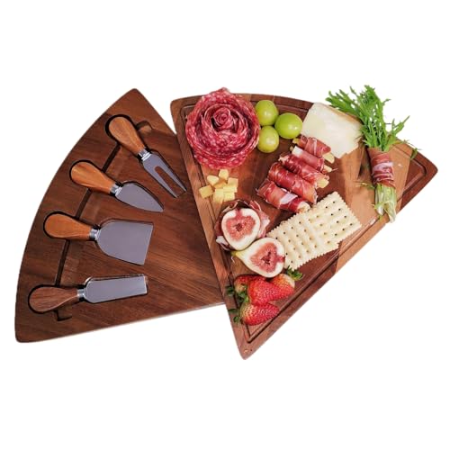 Tiersphere Personal Acacia Wood Charcuterie Board Set | Splinter-Free Cheese