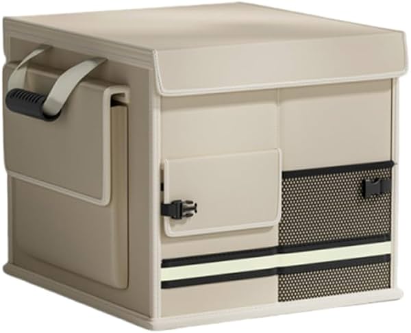 Organizador de Baúl para Kia Sonet EX 2021-2026, Gran Capacidad Plegable Impermeable Portátil, Beige-30L
