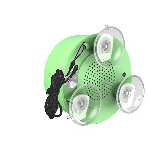 Baldr Bluetooth 4.0 Bathroom Speaker Waterproof Wireless Suction Cup Handsfree Nfc Speakerphone Fm Radio Music Player (Green) #TOP3