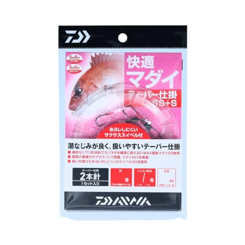 Daiwa Comfortable Madai Taper, SS+S, 2 Hooks, No. 10-3 - 7-32.8 ft (10-32.8 - 10 m)