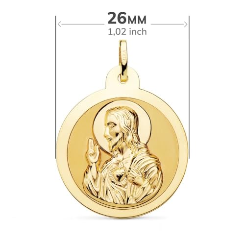 Medalla de Inmaculada Romero oro 18k unisex 26mm