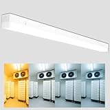 【30台セット】LEDベースライト 40W形 2灯相当 逆富士型 器具一体型 トラフ型 LED蛍光灯 40W形 40形 一体型照明 天井直付型 直管蛍光灯 ベースled シーリングライト キッチンライト 50w 10000lm 高輝度 IP54防湿防潮防滴 工場用 取付簡単 天井照明 電球色・白色・昼白色・昼光色 色温度選択 施設用 学校 倉庫 店舗 事務所 PSE認証済み (昼白色5000K)