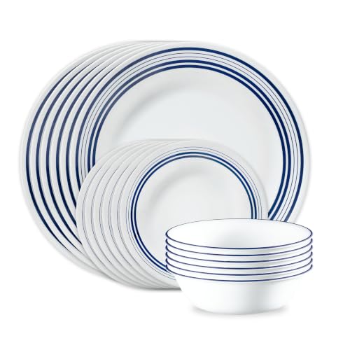 Image of Corelle Leo 18-Piece Round Dinnerware Set, Service for 6