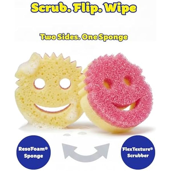 Набор Scrub Mommy Scrub Daddy Essentials набор губок для мытья посуды губка Dish для уборки на кухне и в ванной губка для чистки без царапин устойчивая к износу подходит для мытья в посудомоечной машине