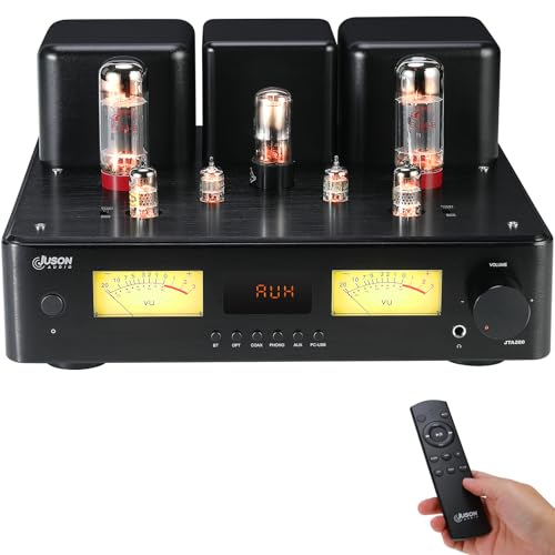Juson Audio JTA200 - Amplificador de tubo EL34 de 300 W de alta fidelidad clase AB híbrido estéreo...