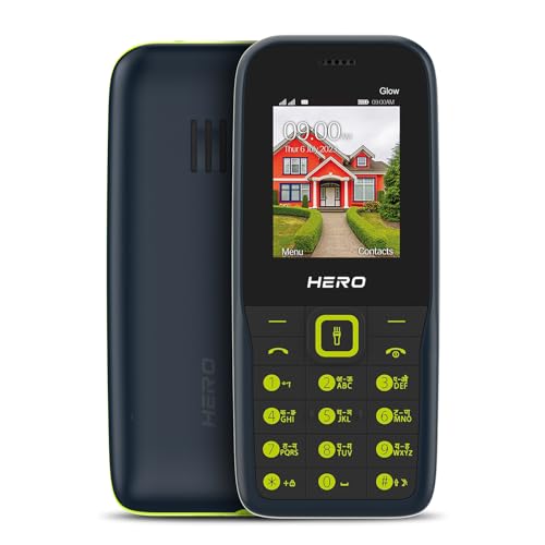 Image of Lava All-New Hero 600i Glow Keypad Mobile Phone with Long Lasting Battery | 10 Regional Language Support | Auto Call Recording | Wireless FM with Recording and 32 GB Expandable Storage | Blue Green