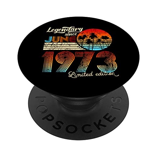 50. Cumpleaños 50 Legendario Desde Junio De 1972 Regalo. PopSockets PopGrip Intercambiable
