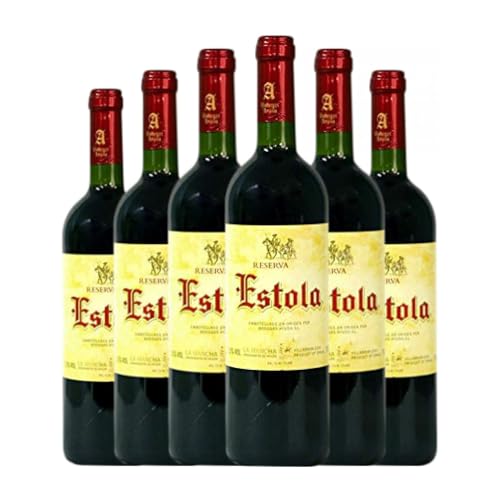 Ayuso Estola La Mancha Reserva 75 cl Vino tinto (Caja de 6 Botellas de 75 cl)