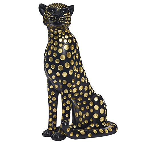 Quoowiit Leopard Sculptures for Home Decor, Modern Sculptures Decorations for