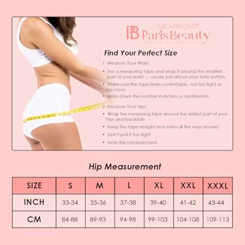 Image of Groversons Paris Beauty Cotton Rich Panty for Women - Pack of 3 | Everyday Comfort | Soft & Breathable