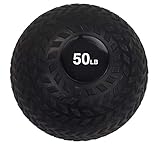 Body Sport 50-Pound Slam Ball with Tread Surface, Versatile, Workout Training, Strength Building, Improve Muscle Mass