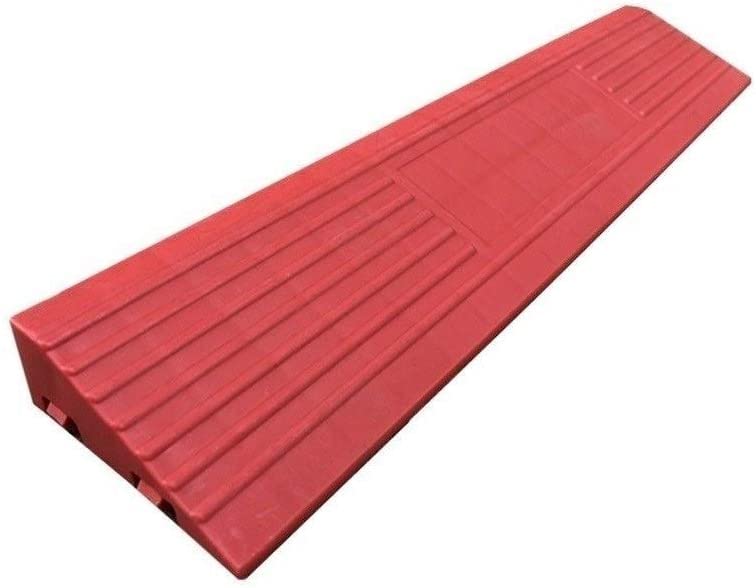 Rampe de seuil en plastique 40x8x3 cm légère pour trottinette et marches