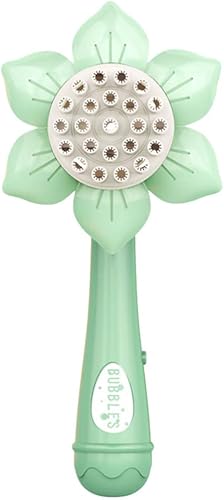 TOYANDONA Varitas de burbujas para niños, soplador automático de burbujas de copo de nieve, funciona con pilas, juguete para hacer burbujas al aire