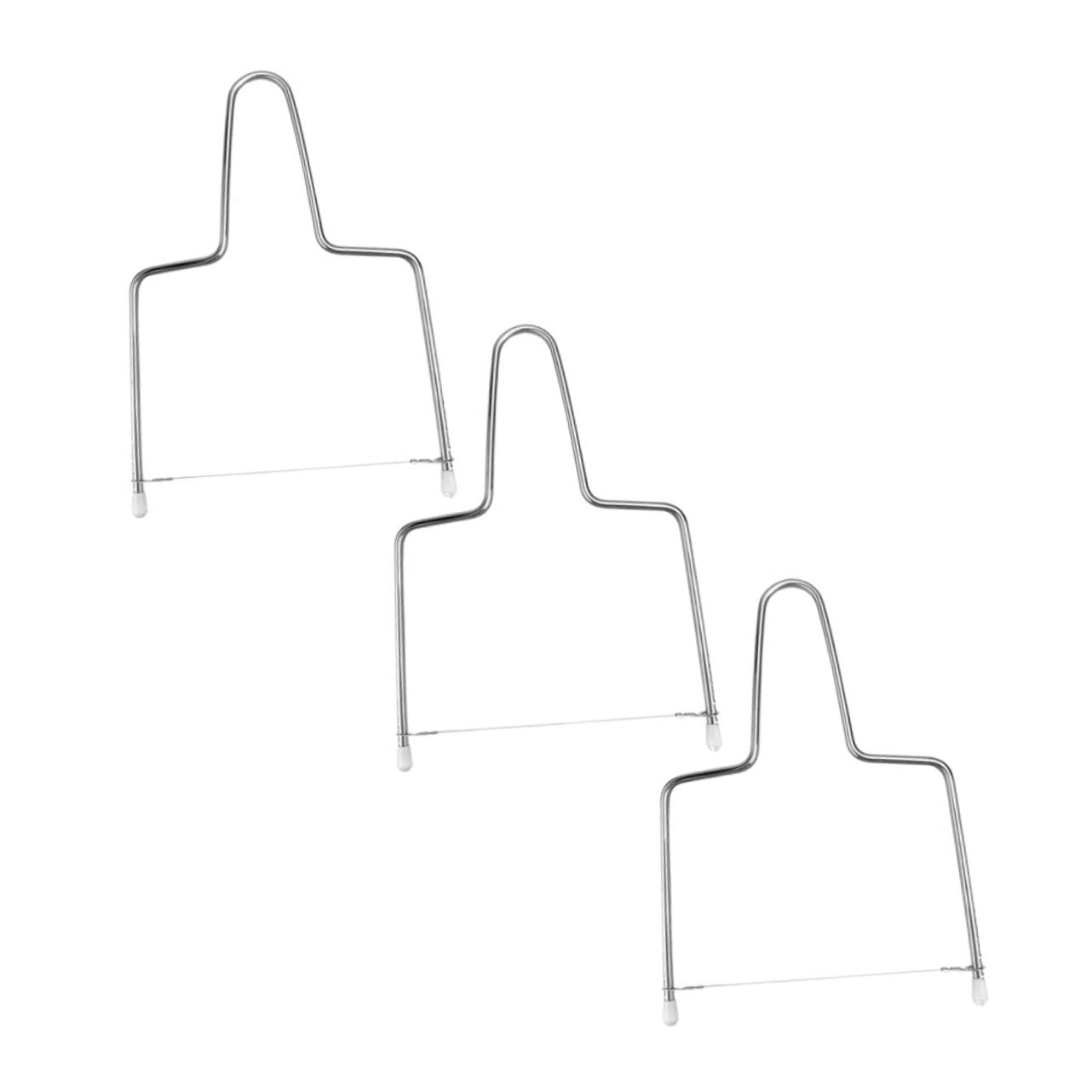 Cabilock 3pcs Stainless Steel Cheese Slicers with Ergonomic Handle Efficient Butter Cutter for Fruits Cakes and Cheese Handheld Kitchen Utensil for and Use