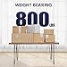 SMARTSTANDARD 20 Inch Hairpin Table Legs, 3 Steel Rods 1/2 Inch Pipe Diameter, 800lbs Load Capacity, Mid-Century Style for Coffee Table, Side Table, Night Stand (Black, 4PCS)
