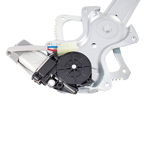 Image of TRQ Front or Rear Passenger Side Power Window Motor and Regulator Assembly Without One Touch Control Compatible with 2014-19 Toyota Highlander 2016-20 Tacoma