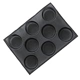 BESTonZON 8 Tasse Muffin Pan Backblech Antihaft Backformen Kuchen Cupcakes Backen Mold für Brötchen Brot Kochen Der Schwarz