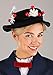 Mary Poppins Costume for Women, Magical English Nanny Costume, Navy Blue Dress and Top Hat for Cosplay Dress-Up X-Large