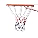 Professional Heavy Duty Basketball Net Replacement 12 Loops for All Weather Outdoor - 2 Pcs White Red Blue, Suitable for Standard Office Size Rim