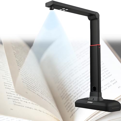 QuinteZhenTially Scanner Libri/Documenti 23 MP Ad Altezza Regolabile,Scanners Fotocamere Grande Formato A2,Scanner Sopraelevato,Lisciatura Scansione Automatica Doppie Pagine Libri,per Biblioteches