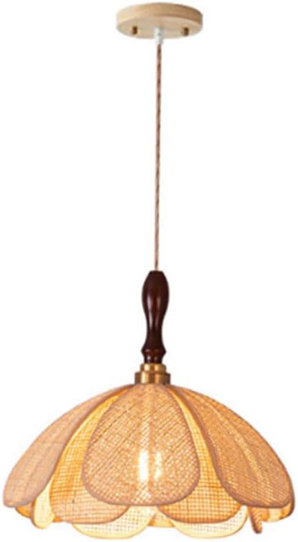 Pendant en rotin de 30 cm pour illuminer une chambre Parentale Zen